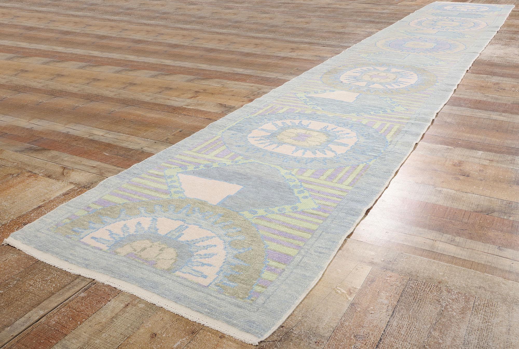 Tapis turc moderne Oushak avec style traditionnel en vente 1