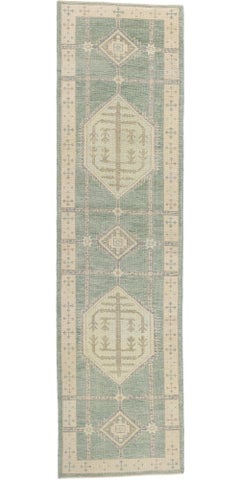 Nuovo tappeto turco moderno Oushak con stile tradizionale