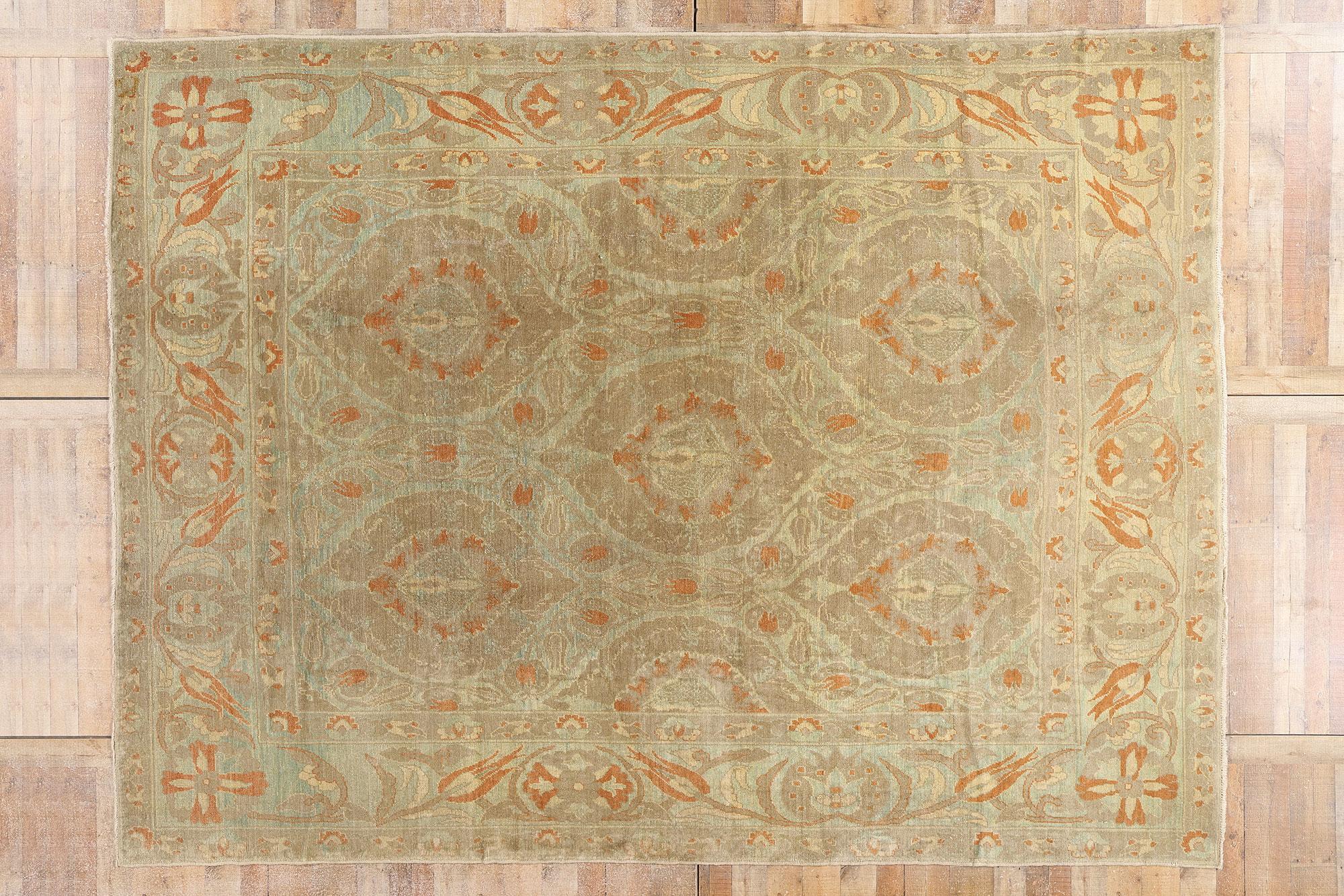 New Modern Turkish Oushak Carpet with Traditional Style For Sale 3