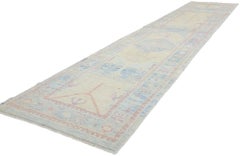 New Modern Turkish Oushak Carpet with Traditional Style