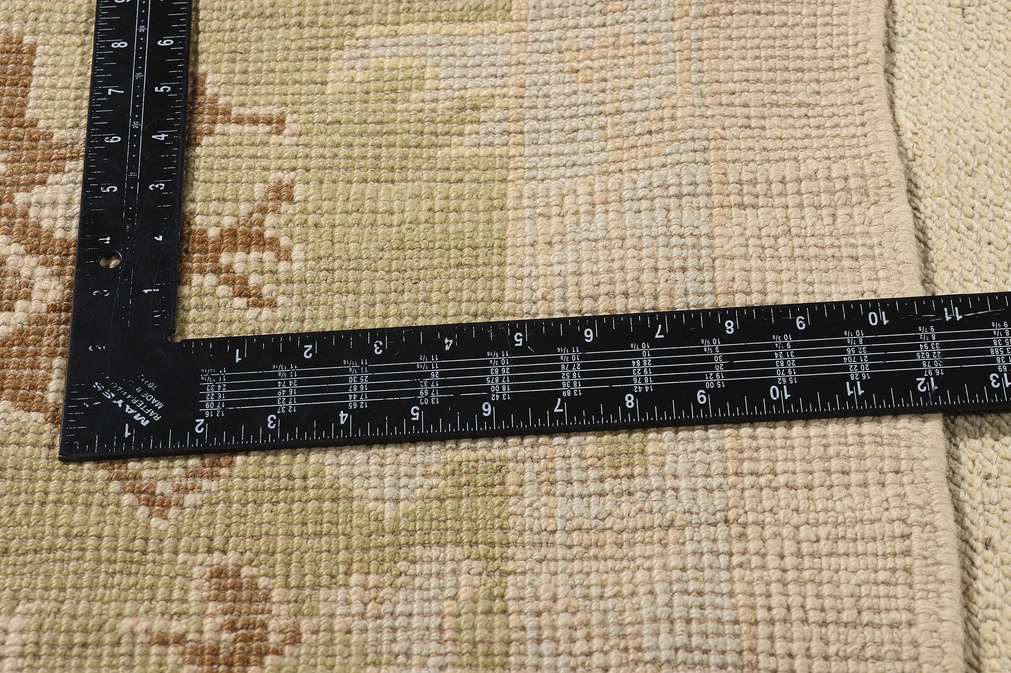 Contemporary New Modern Turkish Oushak Carpet with Traditional Style For Sale