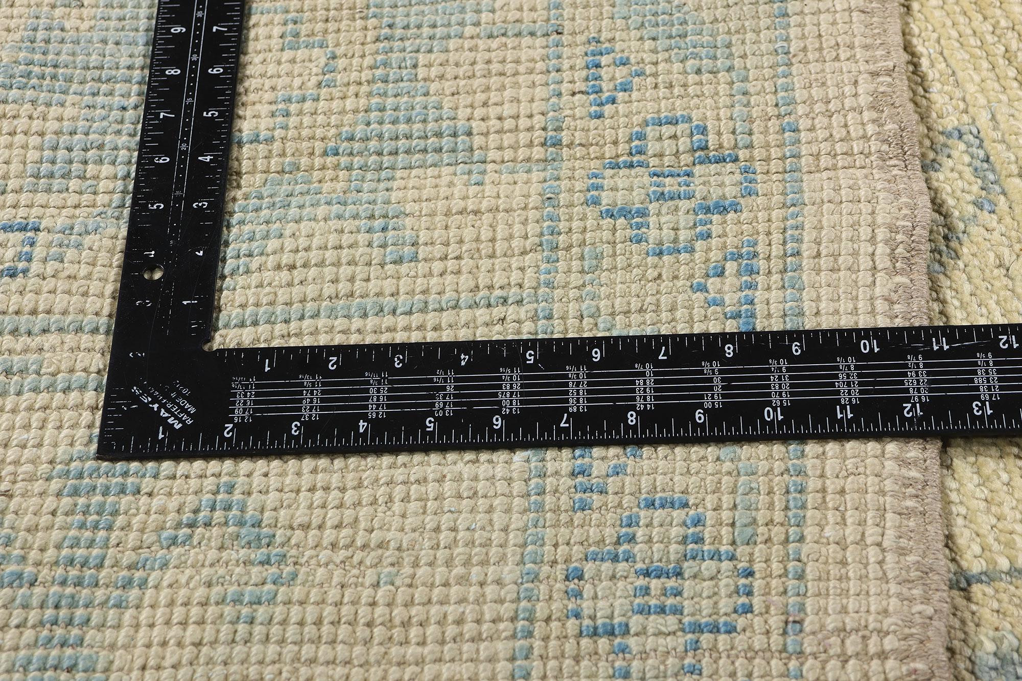 Contemporary New Modern Turkish Oushak Carpet with Traditional Style For Sale