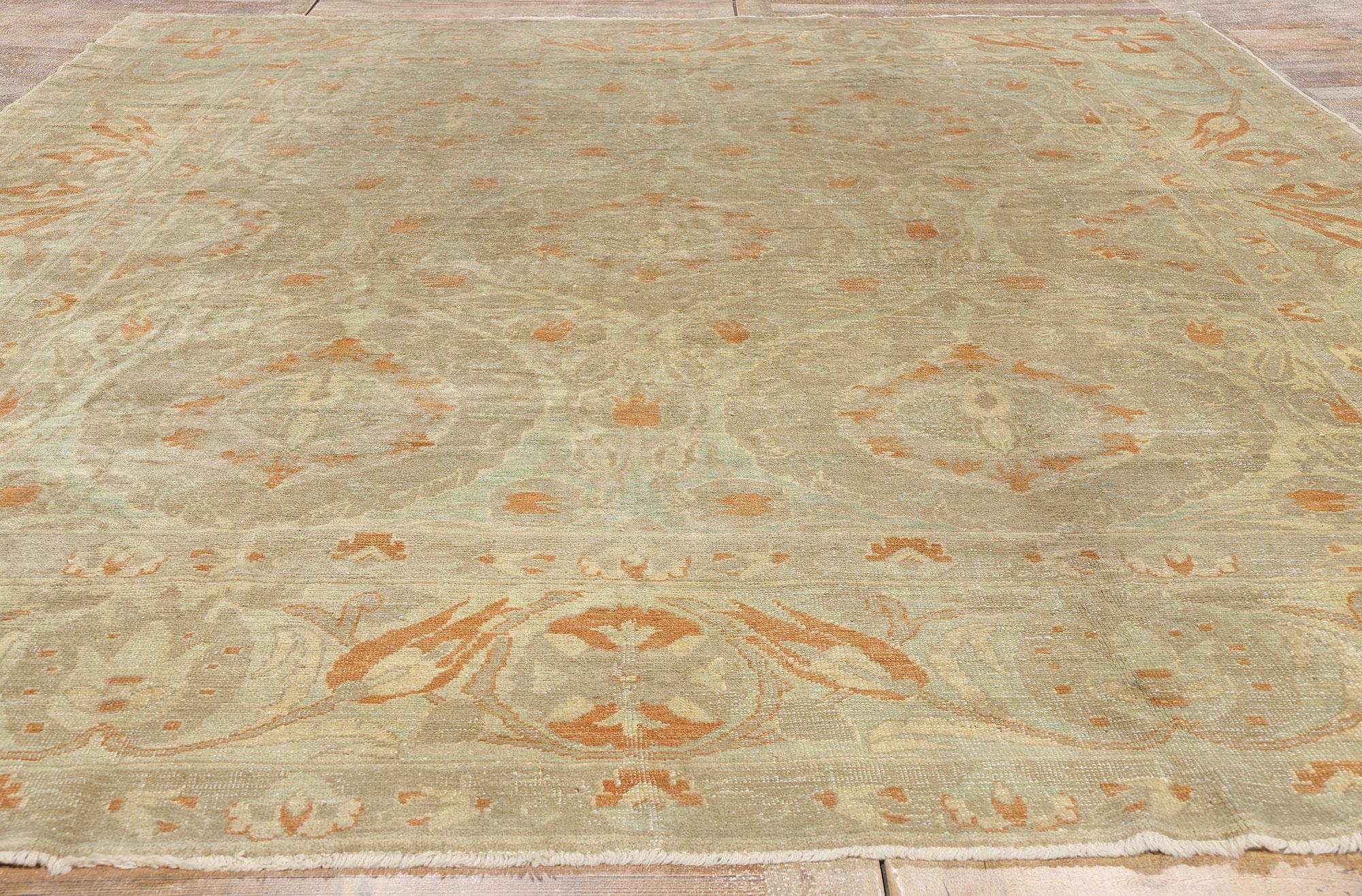 New Modern Turkish Oushak Carpet with Traditional Style For Sale 2