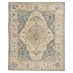 New Modern Turkish Oushak Carpet with Traditional Style