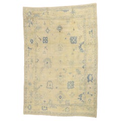 New Modern Turkish Oushak Carpet with Traditional Style