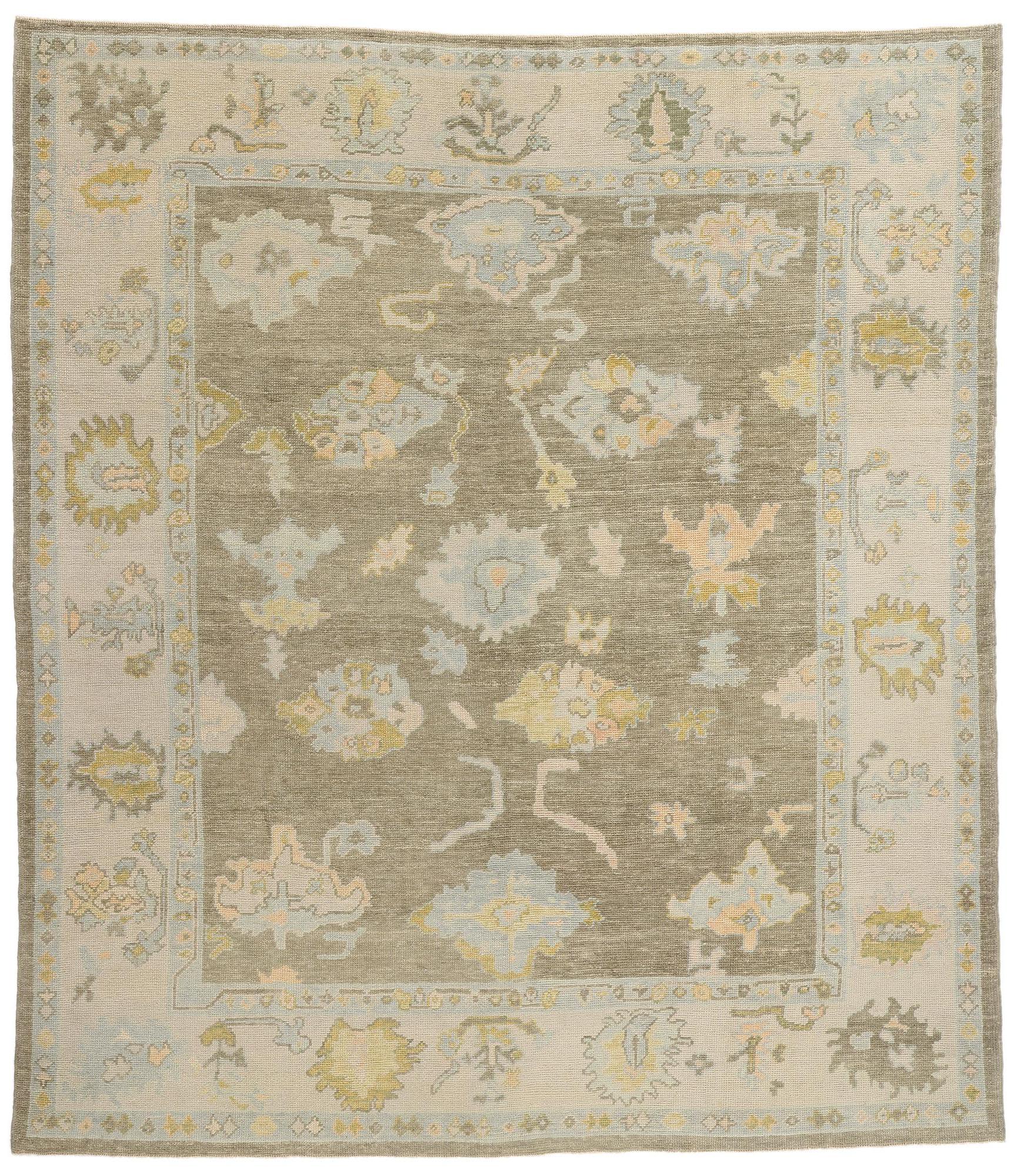 Nueva Alfombra Moderna Turca Oushak, 08'11 x 10'02