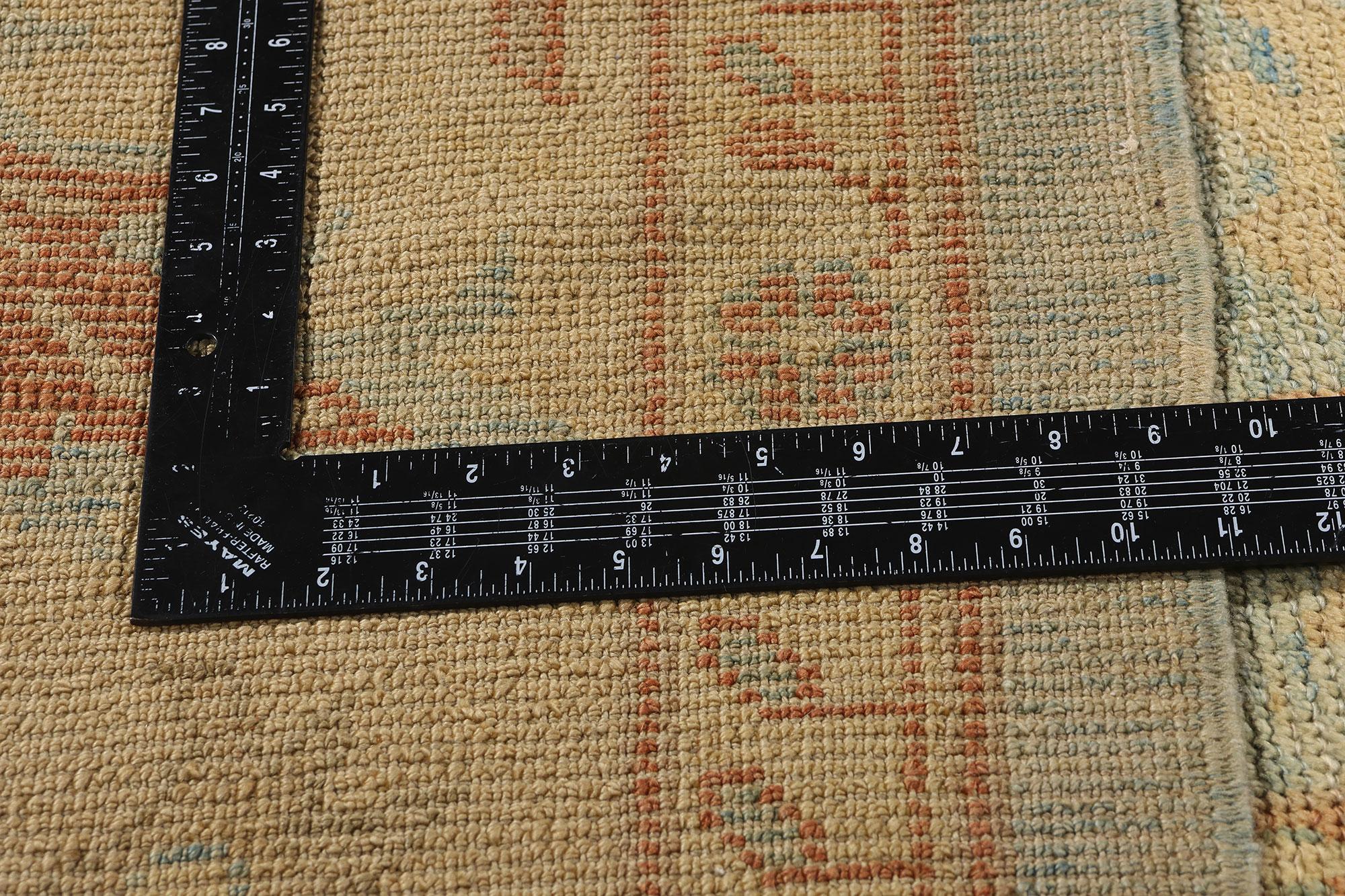 New Modern Turkish Oushak Rug with Traditional Style For Sale 1