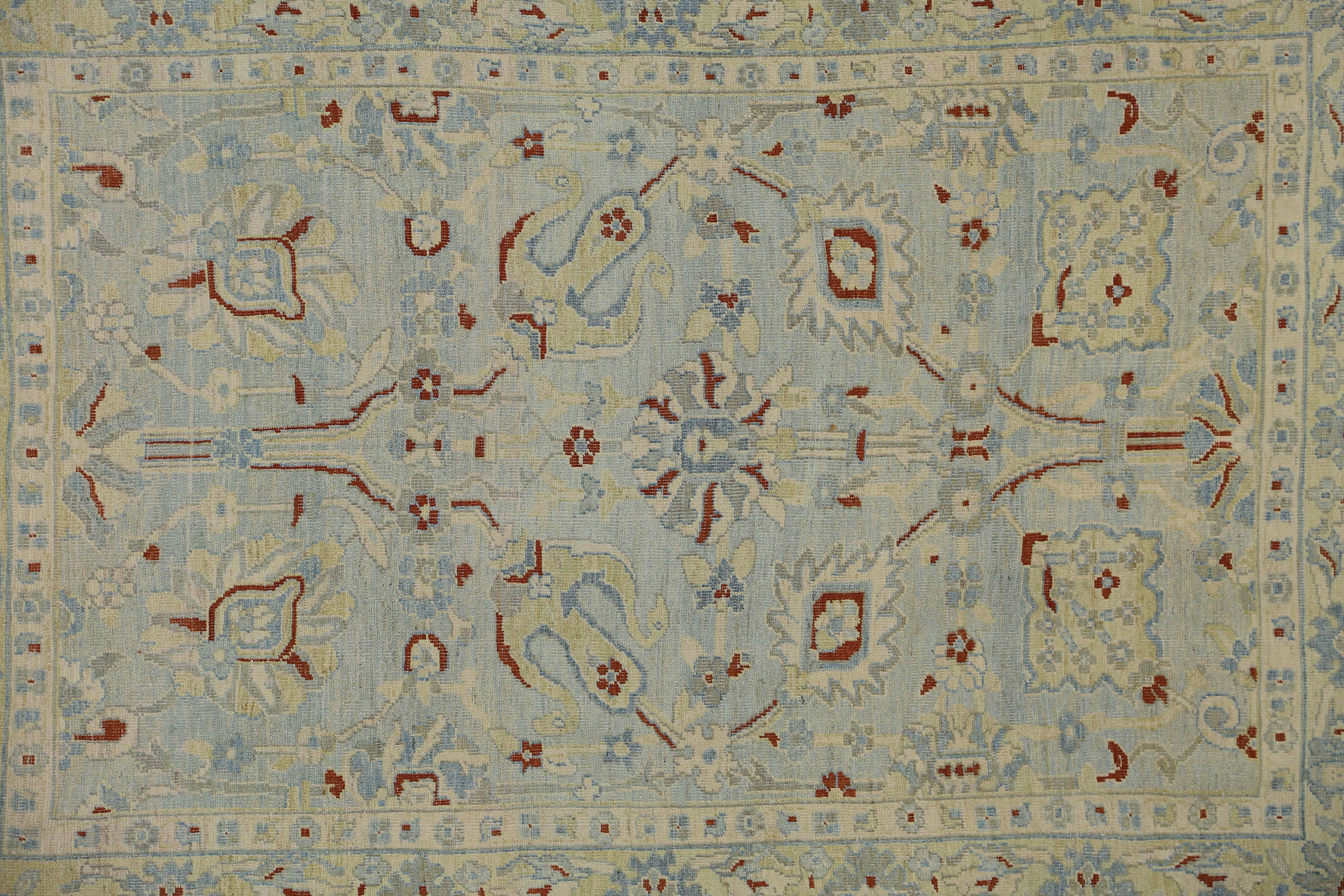 New Modern Turkish Sultanabad Rug For Sale 1