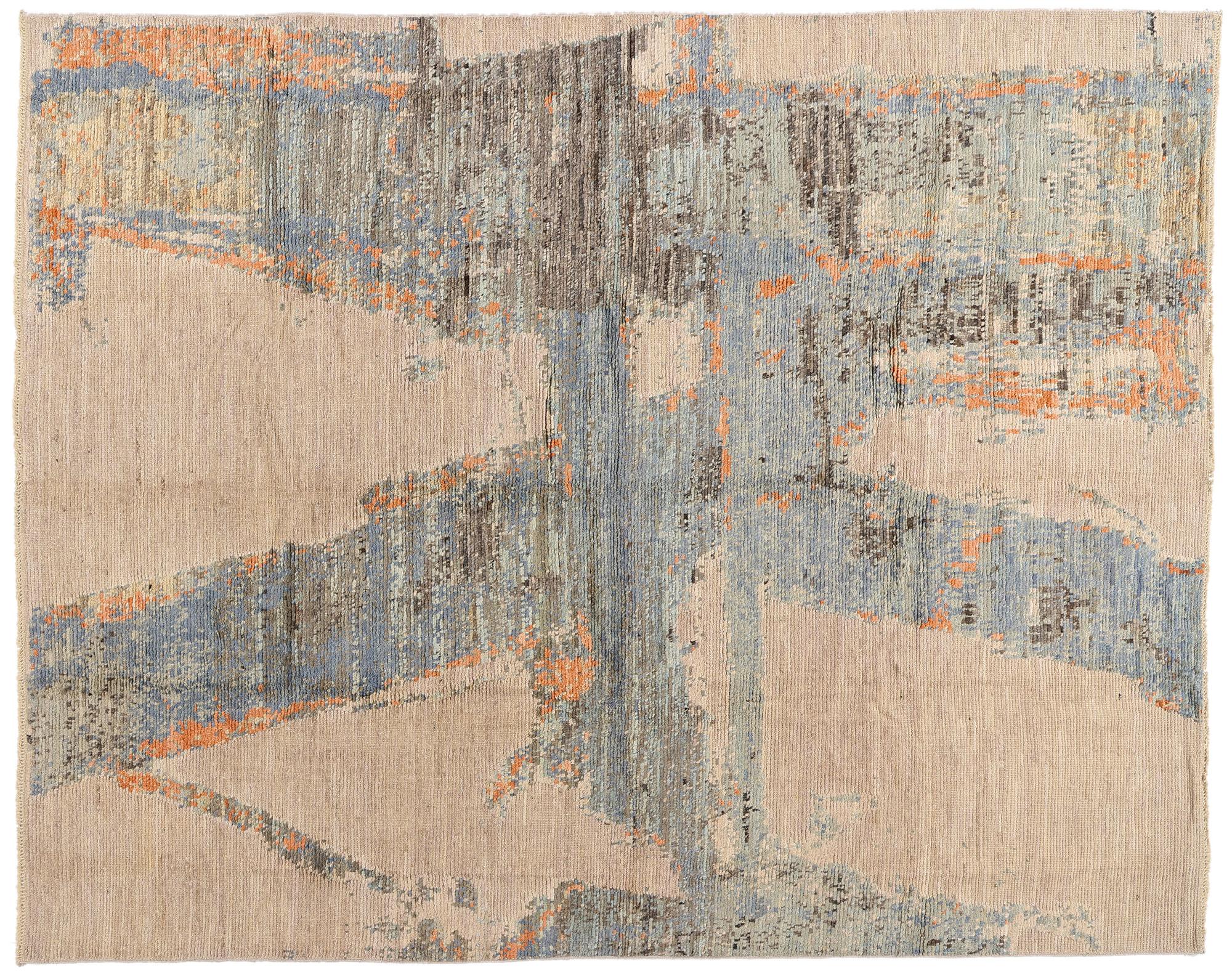 New Modern Urban Drift Moroccan Carpet with Expressionist Style im Angebot 2