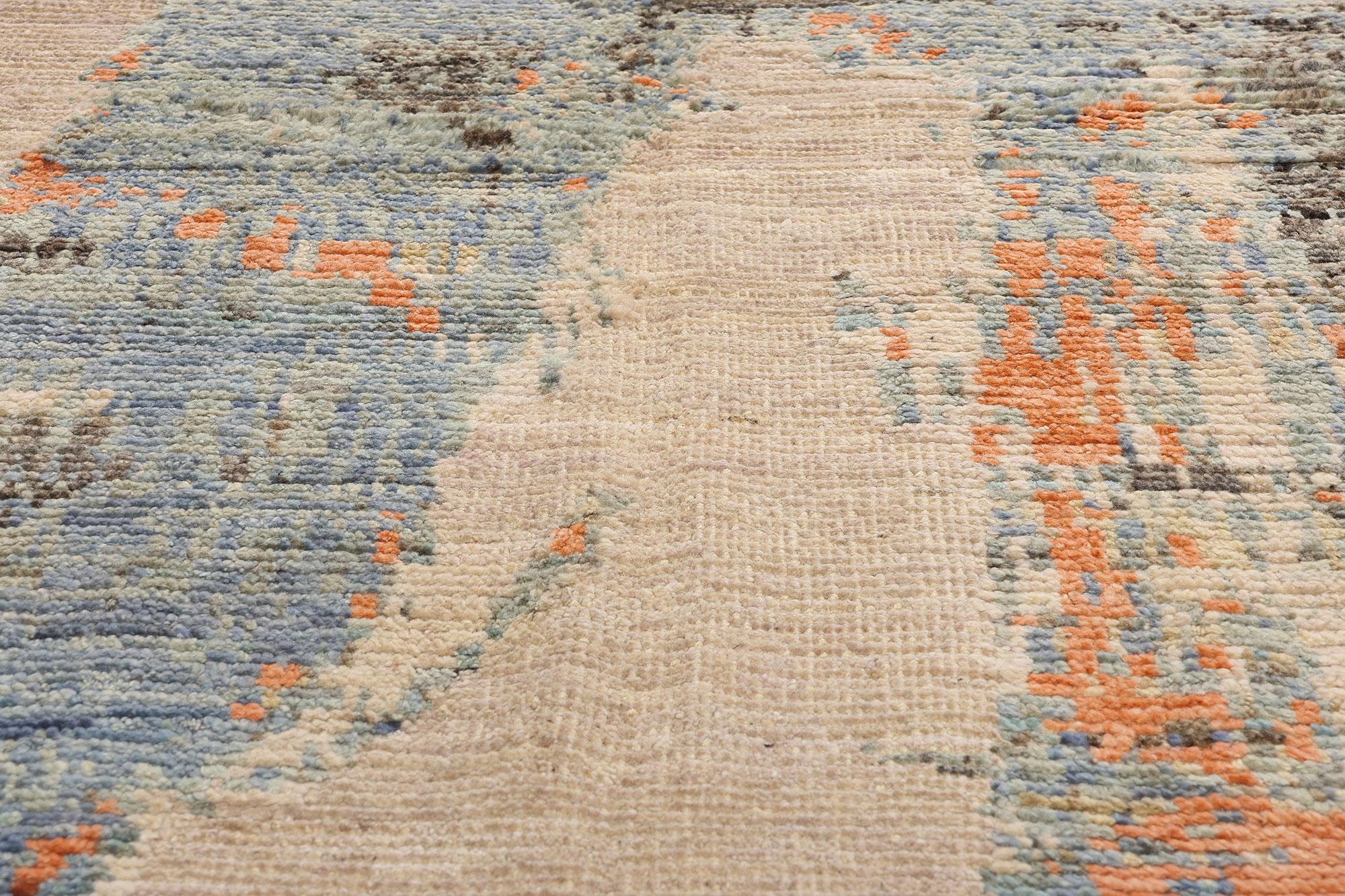 New Modern Urban Drift Moroccan Carpet with Expressionist Style (Handgeknüpft) im Angebot