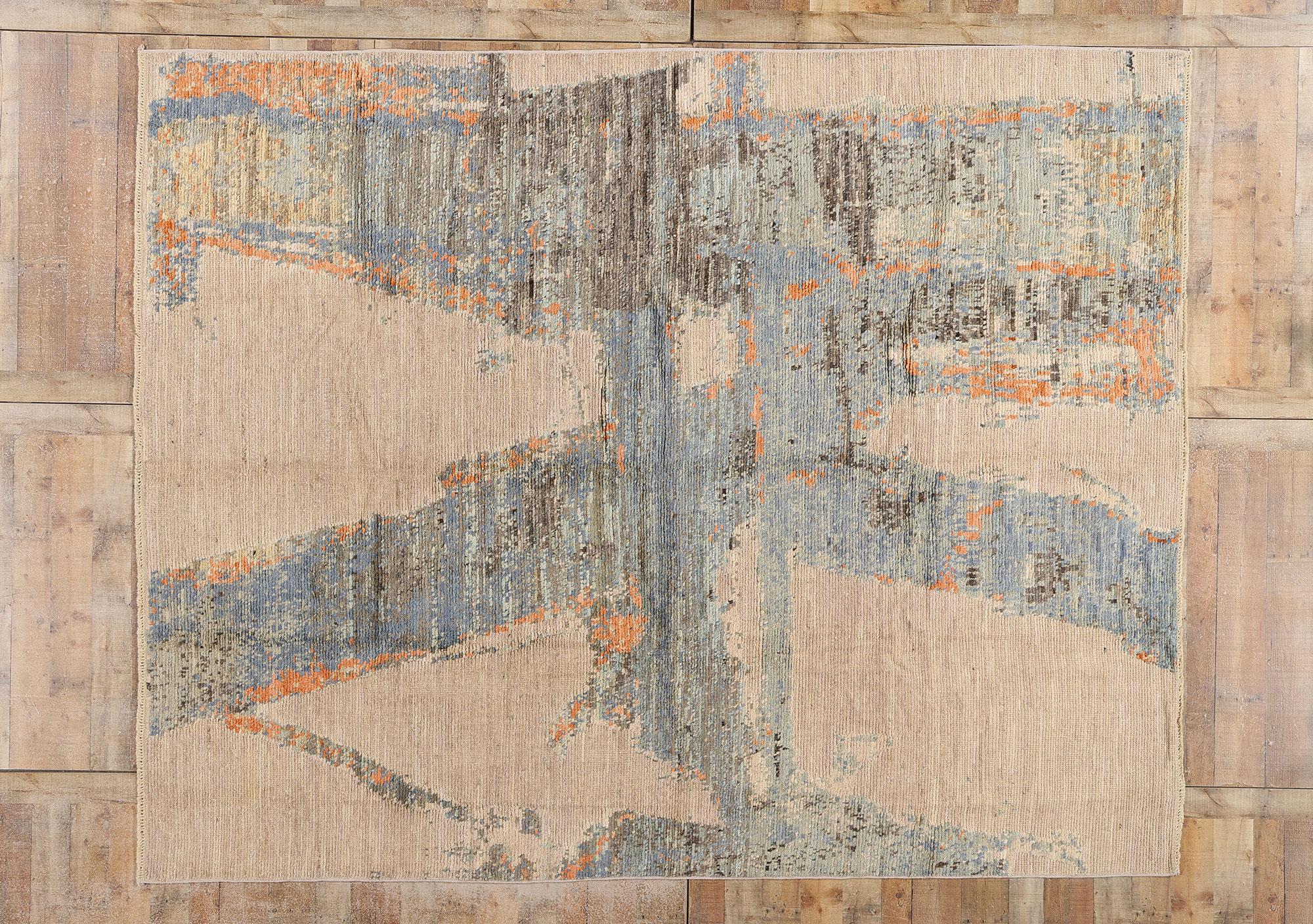 New Modern Urban Drift Moroccan Carpet with Expressionist Style im Angebot 1