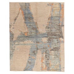 New Modern Urban Drift Moroccan Carpet with Expressionist Style