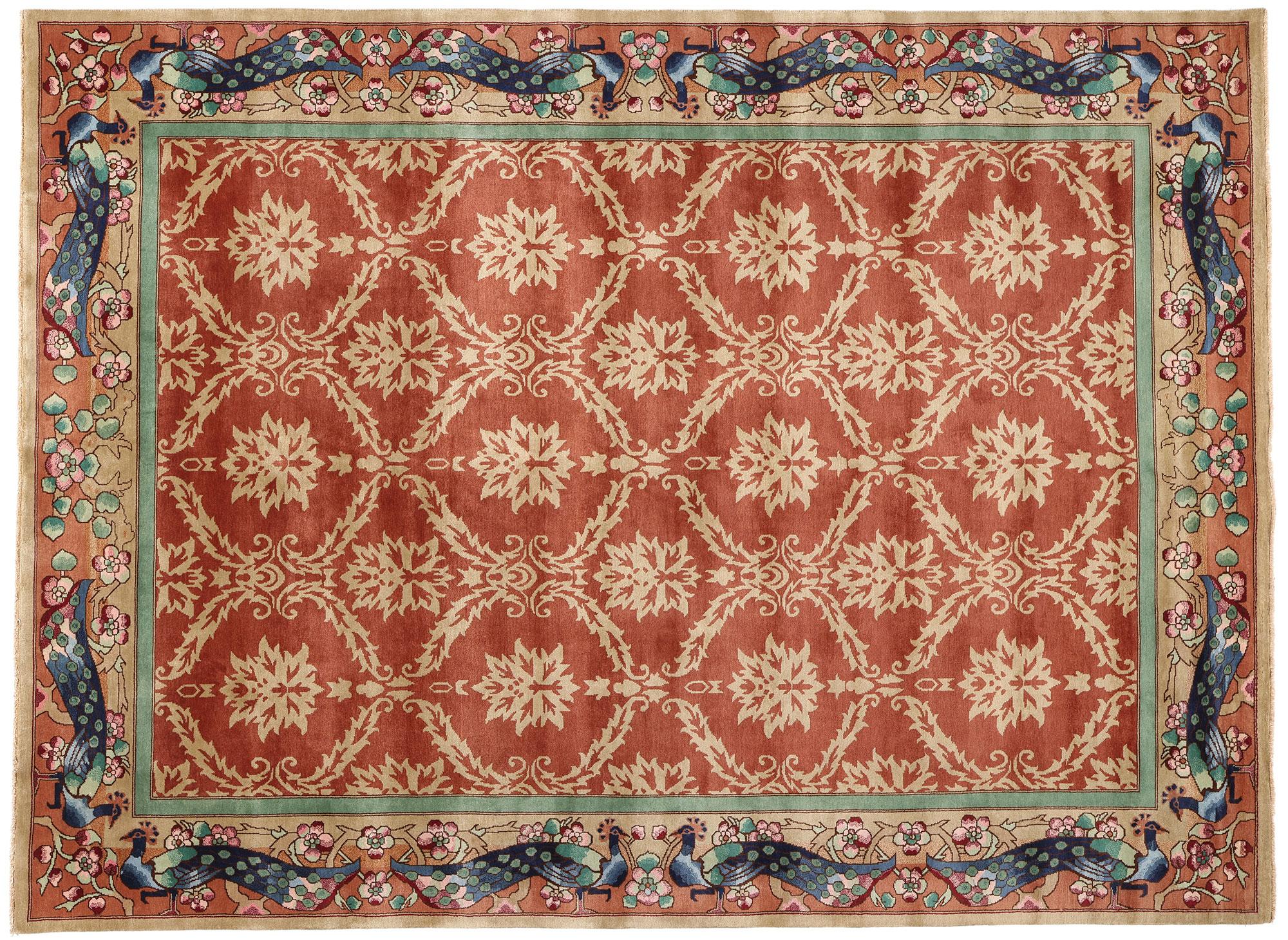 Tappeto moderno William Morris in stile Art Deco cinese &New in vendita 2