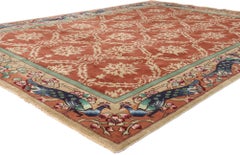 New Modern William Morris Style Chinese Art Deco Carpet