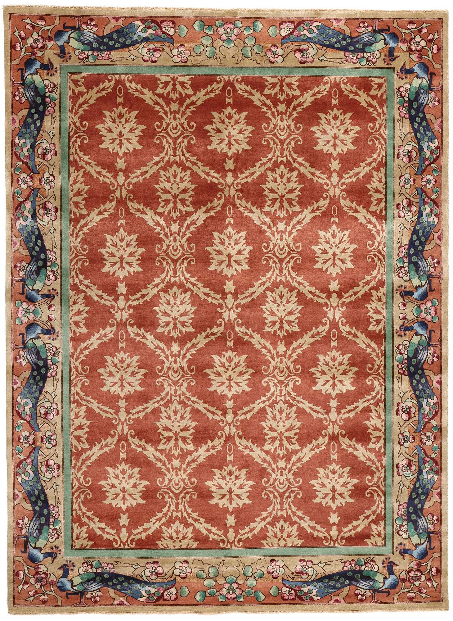 Nueva alfombra moderna estilo William Morris Art Decó chino