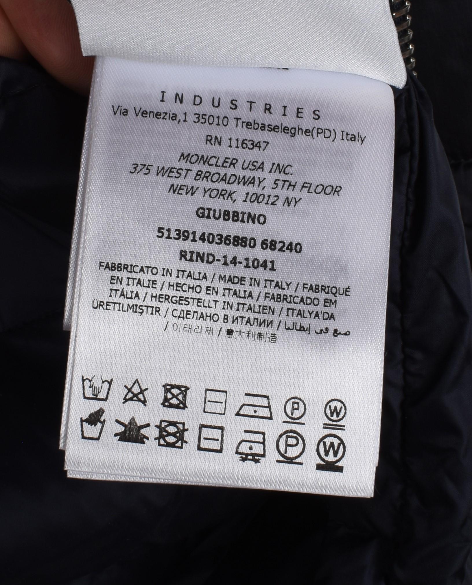 Neu Moncler Gamme Bleu Männer Jacke Gänsedaunen Bomber, Größe 2/M, S1471 im Angebot 6