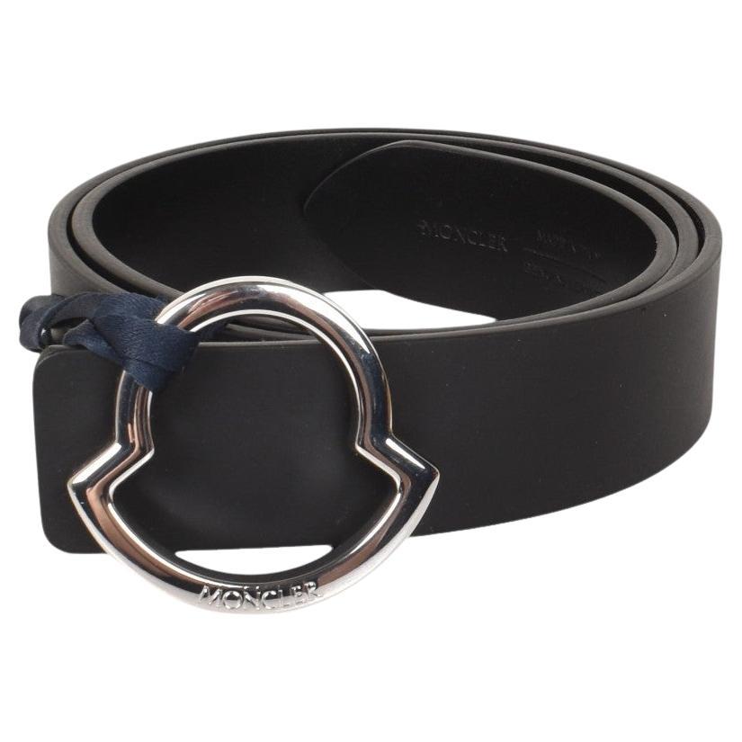 New Moncler Men Leather Belt Buckle Size 44 – Large, S1438 For Sale