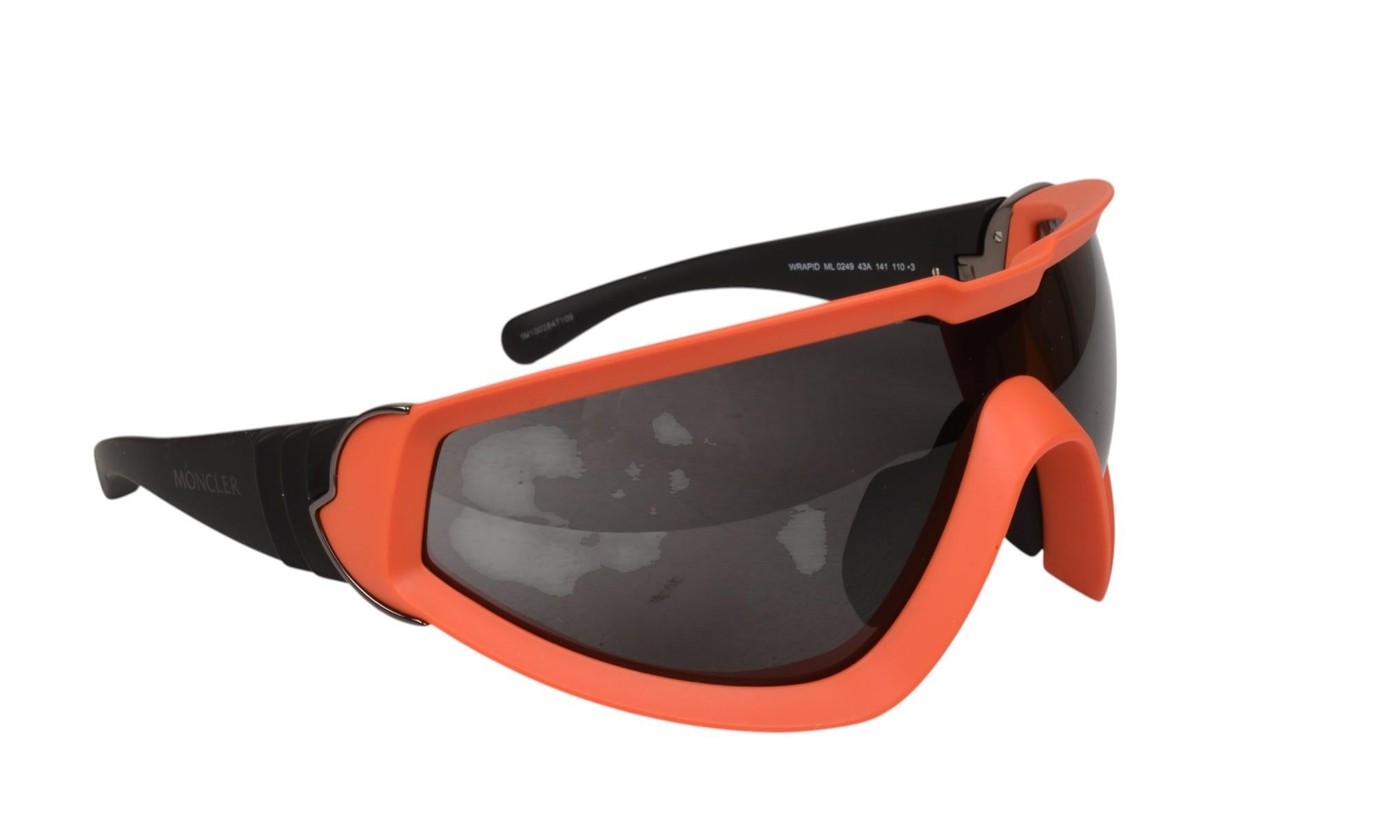 Marron New Moncler Men Sunglasses Skiing ML0249 One size, S1406 en vente