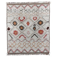 Neuer marokkanischer Teppich mit Zig Zag Design 