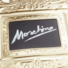 nuevo bolso de mano MOSCHINO 2020 Runway Picasso signature barocco picture frame clutch bag-
