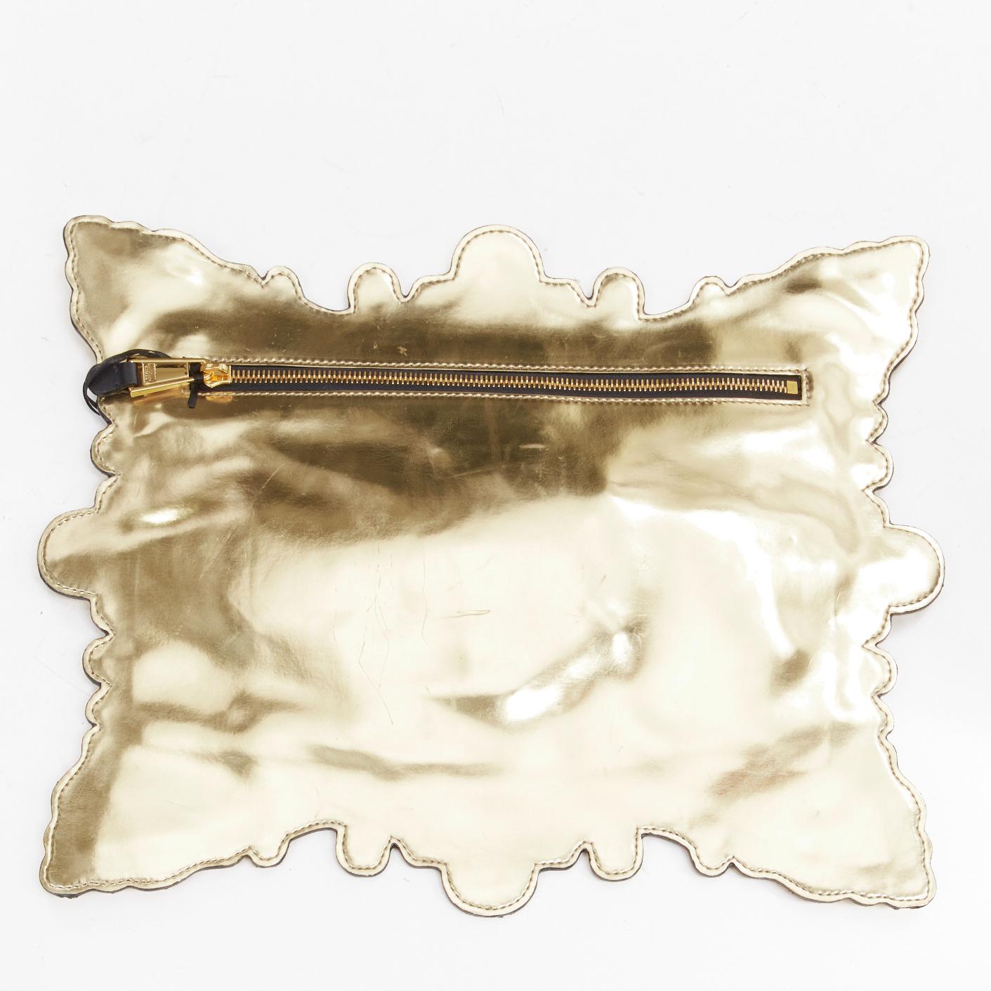 new MOSCHINO 2020 Runway Picasso signature barocco picture frame clutch bag- 1