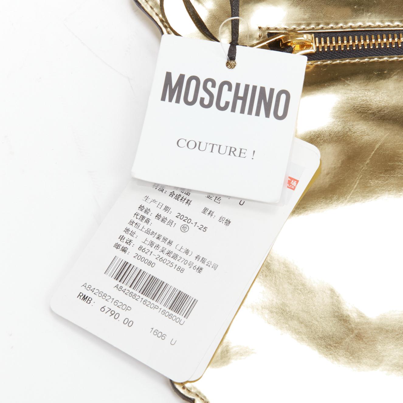 new MOSCHINO 2020 Runway Picasso signature barocco picture frame clutch bag- 3