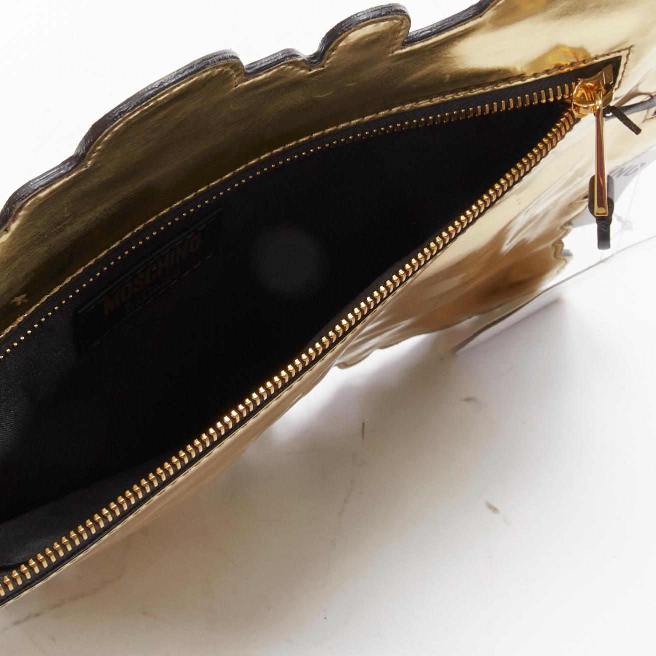new MOSCHINO 2020 Runway Picasso signature barocco picture frame clutch bag- 4