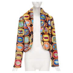 nuovo Moschino Couture! TROLLS 2019 Runway Game Show giacca in pelliccia sintetica IT38 S