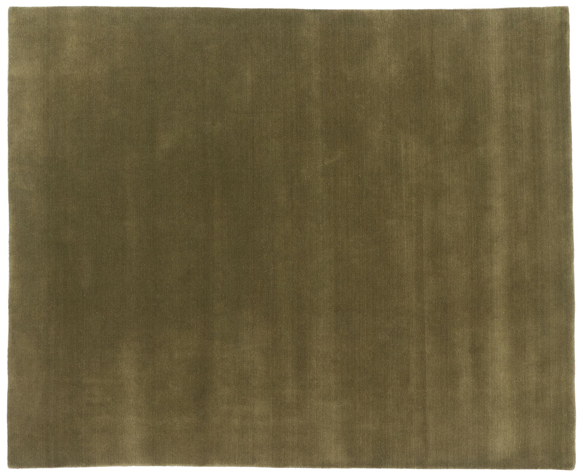 New Moss-Olive Green Contemporary Biophilic Wool Rug (tapis de laine biophilique contemporain) en vente 2