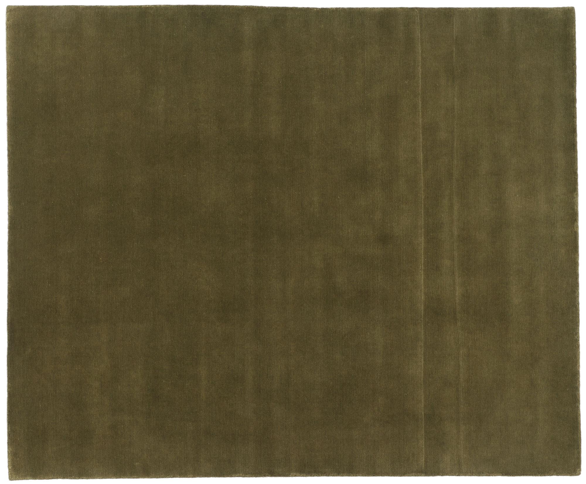 New Moss-Olive Green Contemporary Biophilic Wool Rug (tapis de laine biophilique contemporain) en vente 2
