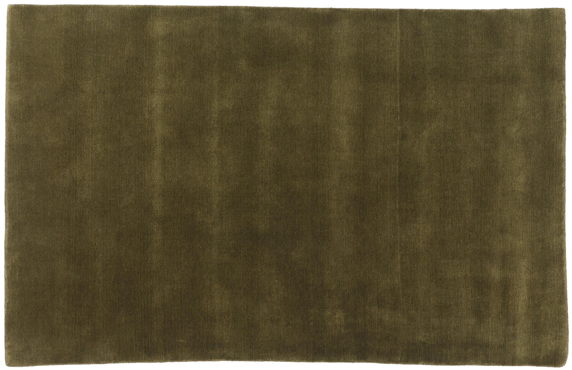 Neuer Moos-Olivgrüner Contemporary Biophilic Wool Rug im Angebot 2