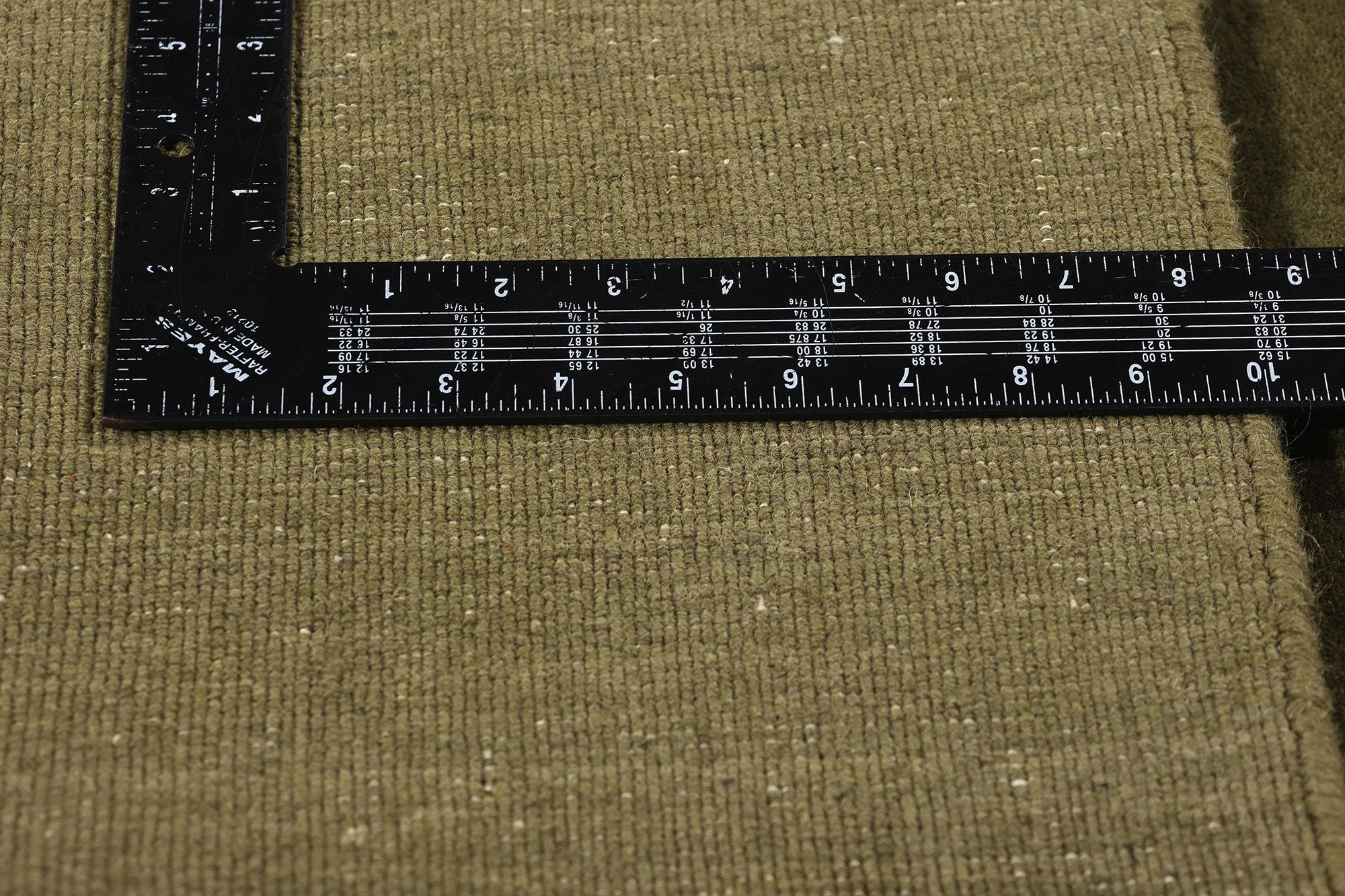 New Moss-Olive Green Contemporary Biophilic Wool Rug (tapis de laine biophilique contemporain) Neuf - En vente à Dallas, TX