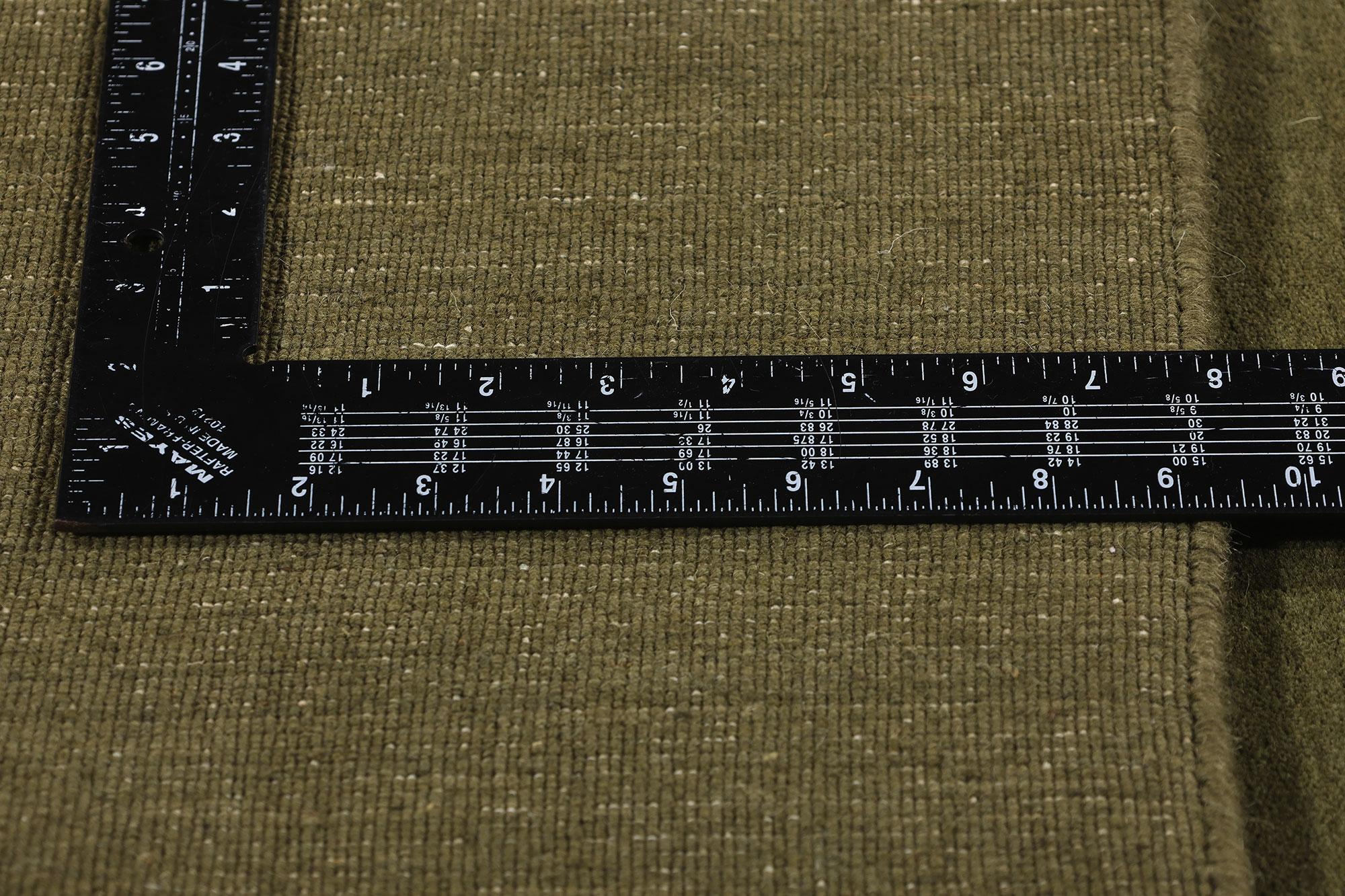 New Moss-Olive Green Contemporary Biophilic Wool Rug In New Condition For Sale In Dallas, TX