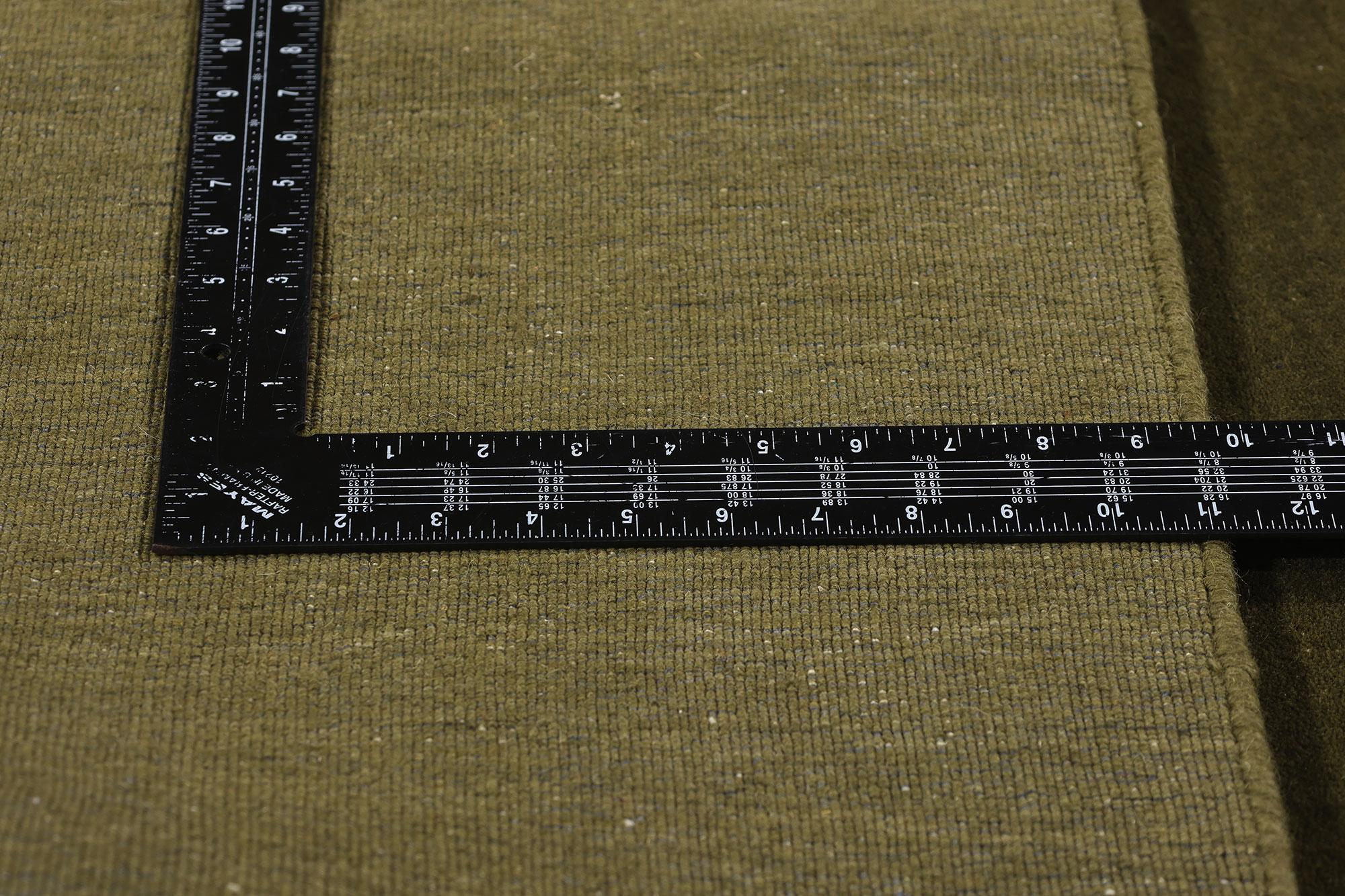 New Moss-Olive Green Contemporary Biophilic Wool Rug In New Condition For Sale In Dallas, TX