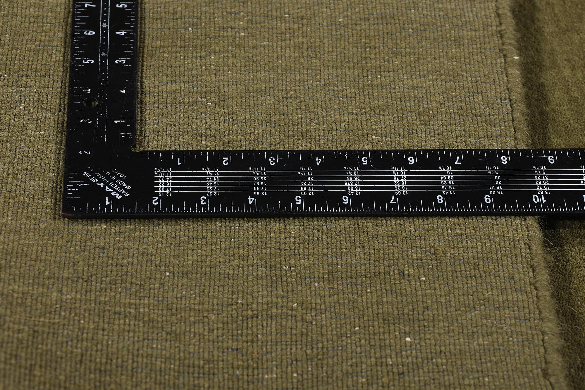 New Moss-Olive Green Contemporary Biophilic Wool Rug In New Condition For Sale In Dallas, TX