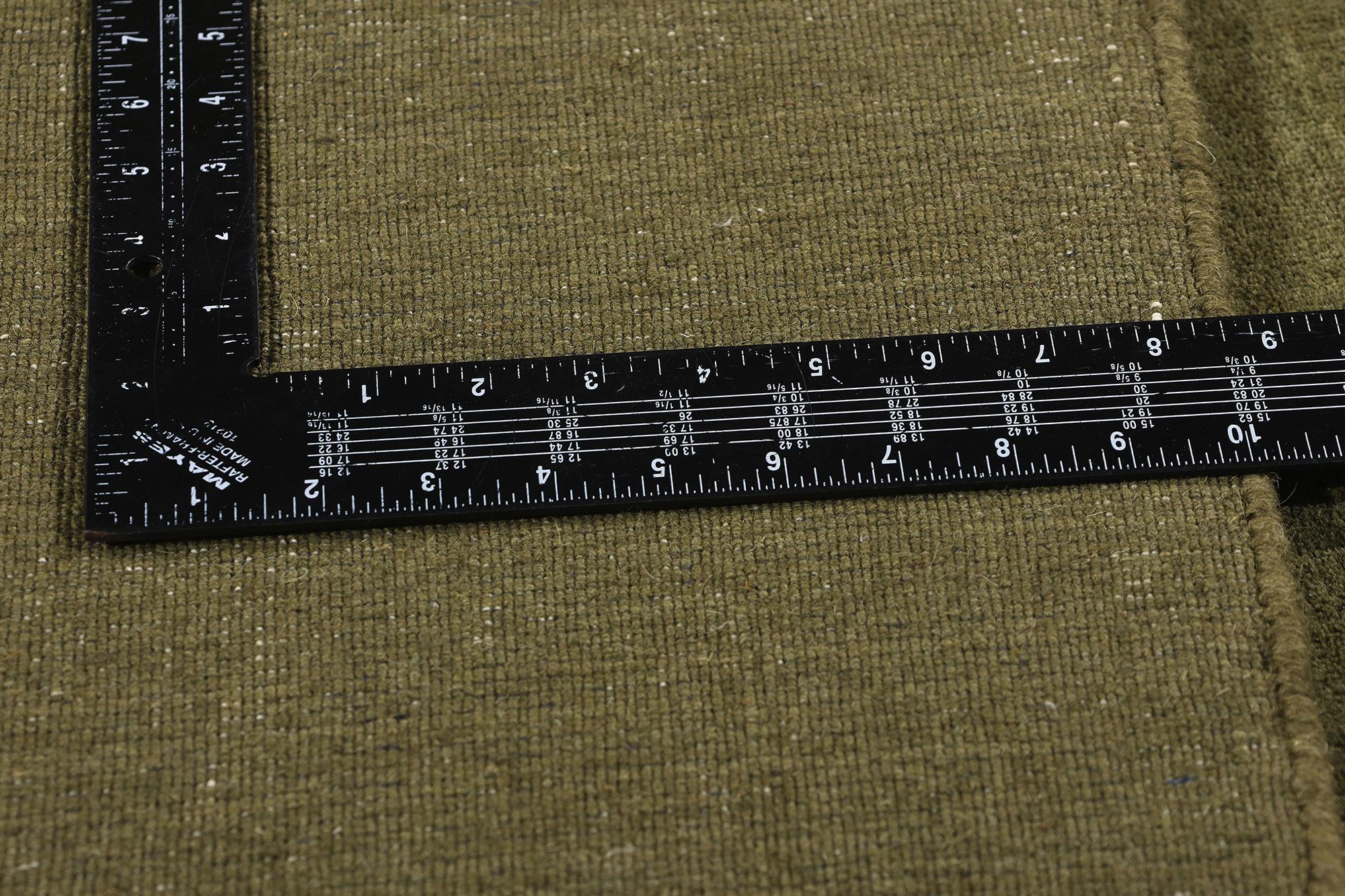 New Moss-Olive Green Contemporary Biophilic Wool Rug In New Condition For Sale In Dallas, TX