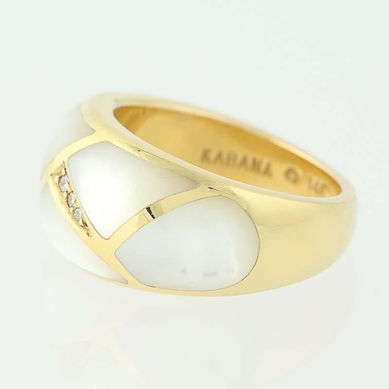 kabana rings mother of pearl