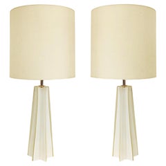 New Murano "Star" Form Cased Glass Table Lamps with Single Socket