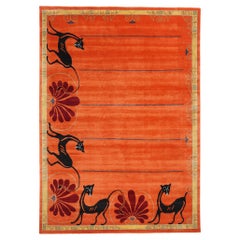 New Mystic Sunset Enchantment Modern Chinese Art Deco Rug, 09'00 x 12'06