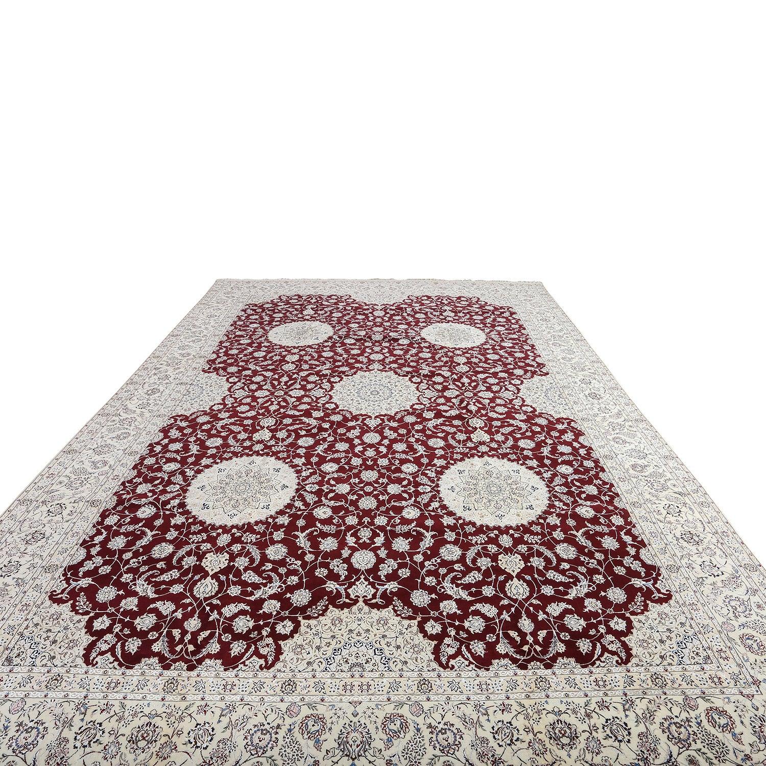 Persiano Tappeto New Naein - Dimensioni: 17'9 X 11'10 in vendita