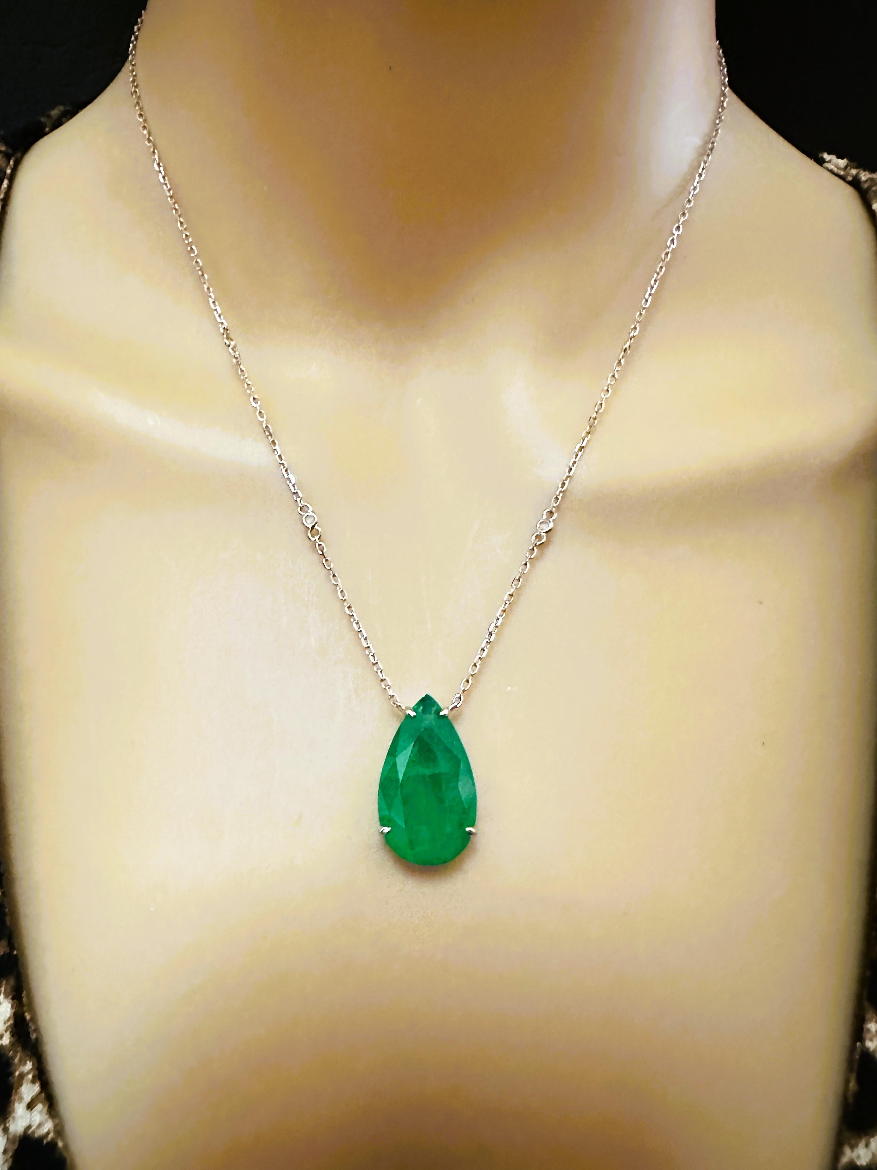 Natürliche Waldgrüne Aventurin-Doppelt-Sterling-Halskette und Anhänger 7