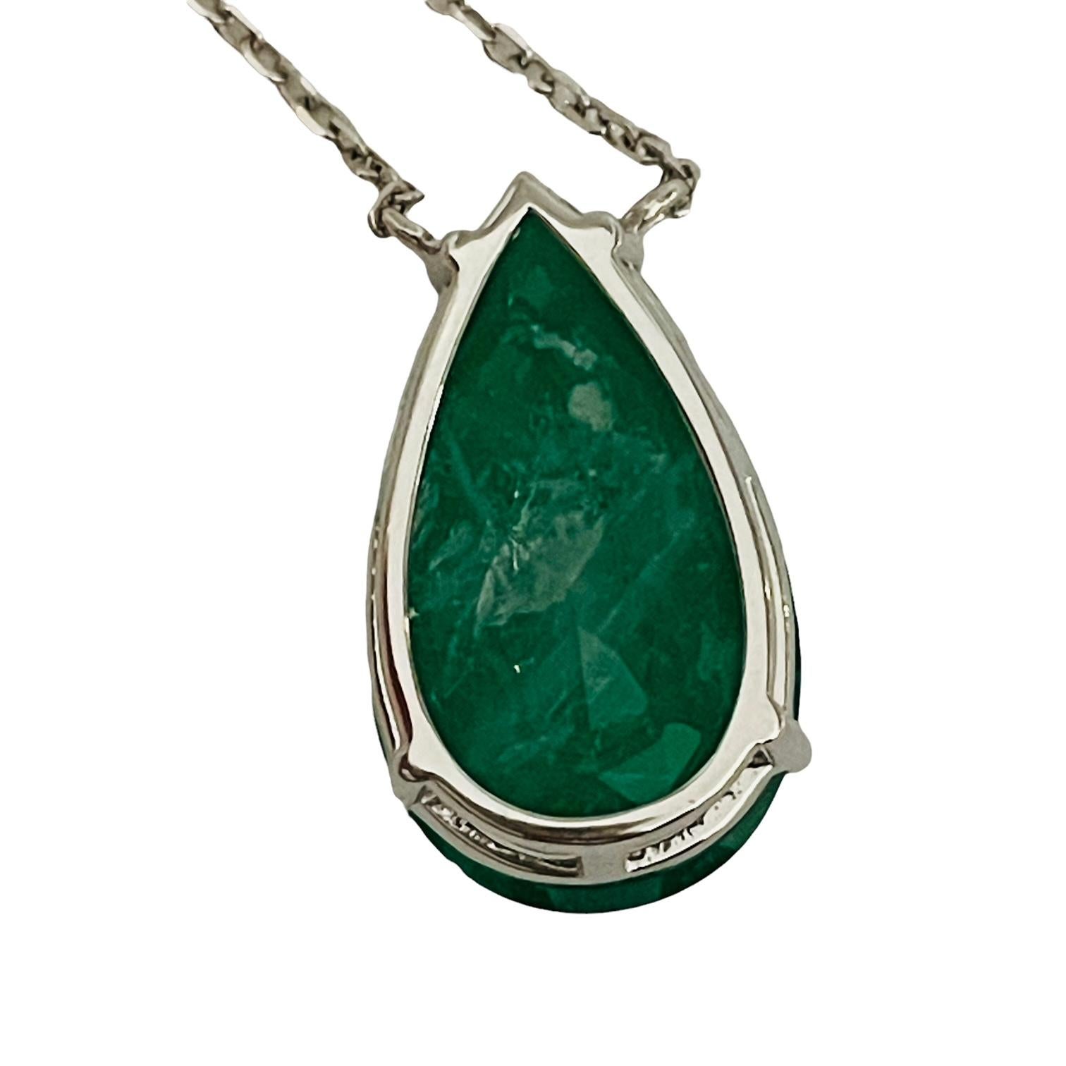 New Natural Forest Green Aventurine Doublet Sterling Necklace and Pendant For Sale 1