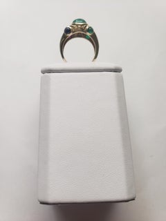 NEW Natural Precious  Emerald, Ruby, Sapphire Ring in 14k Yellow Gold