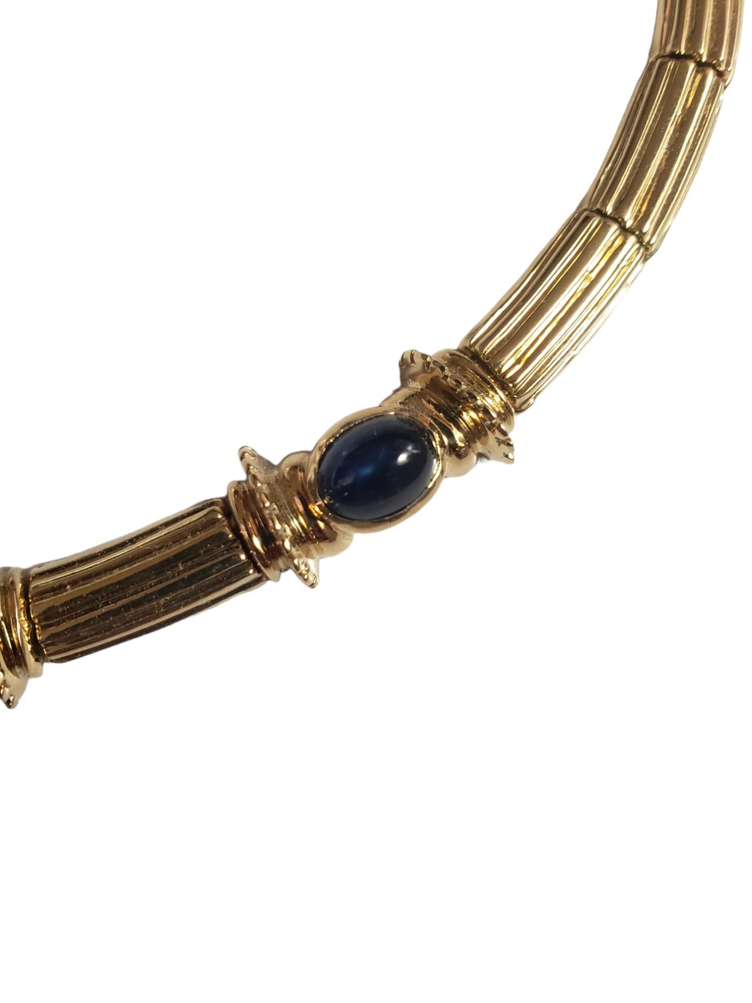 NOUVEAU Collier Emeraude Rubis Saphir Naturel en or jaune massif 14K en vente 12