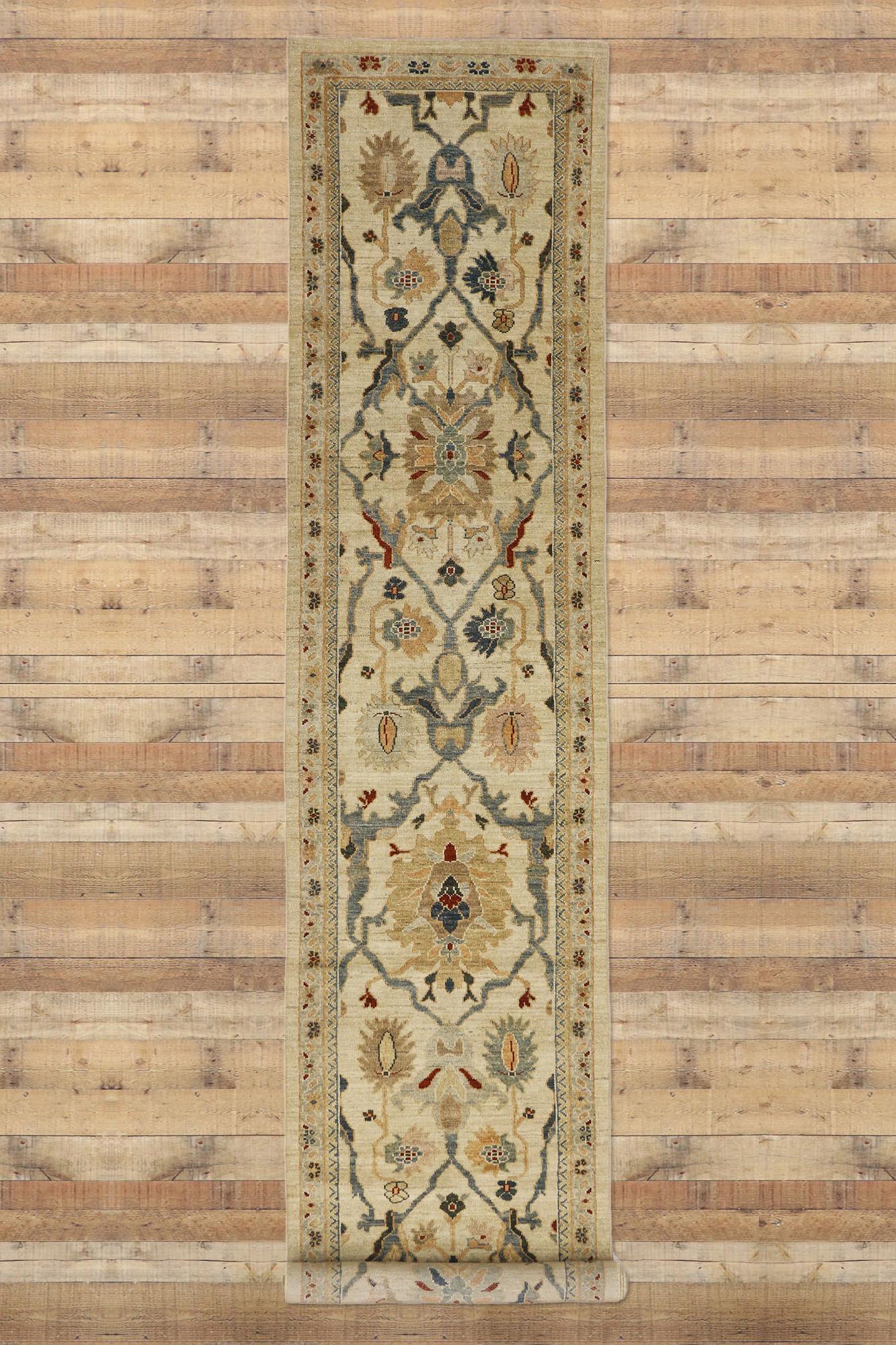 Contemporary Persian Sultanabad Rug Carpet Runner 2