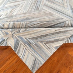 Nuovo tappeto nepalese "Quadri Geometric Diamond", in lana annodato a mano, 9'x12'