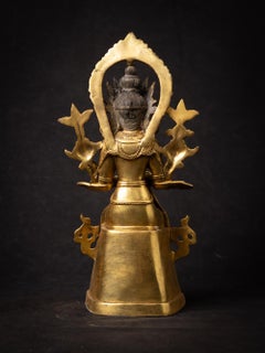 New Nepali bronze Maitreya Buddha statue in Dharmachakra Mudra