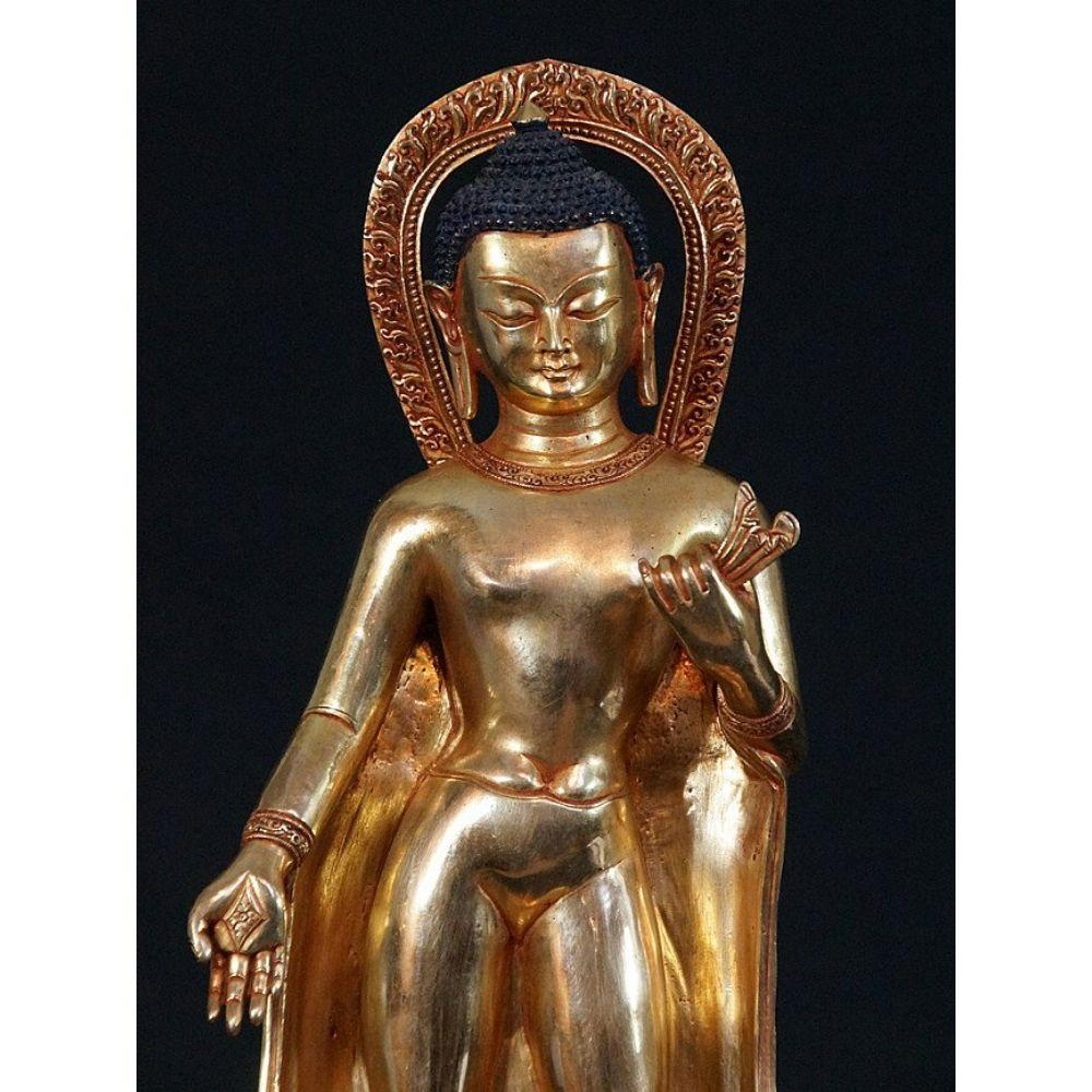 New Nepali Buddha Statue from Nepal For Sale 1