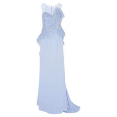 NEW Nina Ricci Ruffle Silk Crêpe Gown FR 36 (US 4)