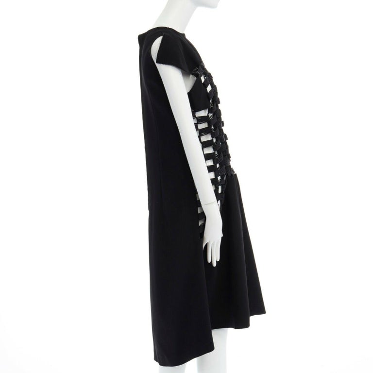 Robe Noir Kei Ninomiya Comme Des Garcons - Taille XS, Noir Transparent, Occasion Très Bon état